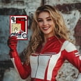 thumbnail image 5 of Motorcycle Woman Clear Silicone Stamp Metal Helmet Checkered Flag Cutting Die Cuts Tire Track Flame Paint Craft Stencils for Card Making Scrapbooking Craft DIY Embossing, 5 of 7
