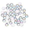 thumbnail image 1 of 100Pack Flat Back Sew on Rhinestones Beads, 8mm Crystal Round Gems, Clear AB, 1 of 6