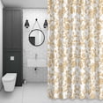 thumbnail image 4 of Pastoral Flowers Shower Curtain for Bathroom Decor, Vintage Ginger Flower Farmhouse Plant Waterproof Fabric Shower Curtain, 36"x78" Set with 12 Hooks, 4 of 9