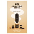 thumbnail image 2 of Machine à Expresso Italienne Portable 2-en-1 Capsule Poudre Charge Rapide Chauffage Électrique Sans Fil Machine à Café pour Extérieur, 2 of 8