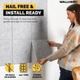 thumbnail image 2 of Panel de corcho WallHero Office, 59 x 36 cm, 15 unidades, baldosas de fieltro, color gris, 2 of 5