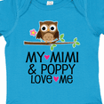 thumbnail image 4 of Inktastic Mimi and Poppy Love Me Grandchild Owl Girls Baby Bodysuit, 4 of 5