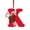 K K, variant on Christmas Letter Ornament Acrylic 8cm Personalized 26 Alphabet DIY Tree Hanging Decor Colorful Durable Holiday Gift for Home Yard School Office Window Stocking