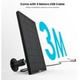 Solar Panel for Wireless Outdoor Security Camera, Compatible with DC 5V