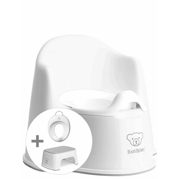 BabyBjorn Trousse d'Apprentissage de la Propreté, Blanc/gris