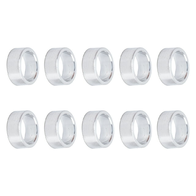 10 Pcs Entretoise en Alliage d'Aluminium, Diamètre Extérieur 10mm, Entretoise de Support Non Filetée Entretoise Ronde