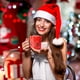 thumbnail image 3 of Vidrio De Lunares Vaso navideño con lunares, diseño de Papá Noel, árboles y copos de nieve para brindar en Navidad (1 unidad, rojo) Rkxzt, 3 of 9