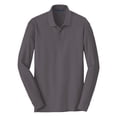 thumbnail image 5 of Yellow Rooster Men's Long Sleeve Core Classic Male Pique Polo Graphite XS, 5 of 6