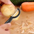 thumbnail image 4 of Peladores ZHAOCHENG de 2 piezas pelador de piel pelador de frutas pelador de patatas negro, 4 of 5
