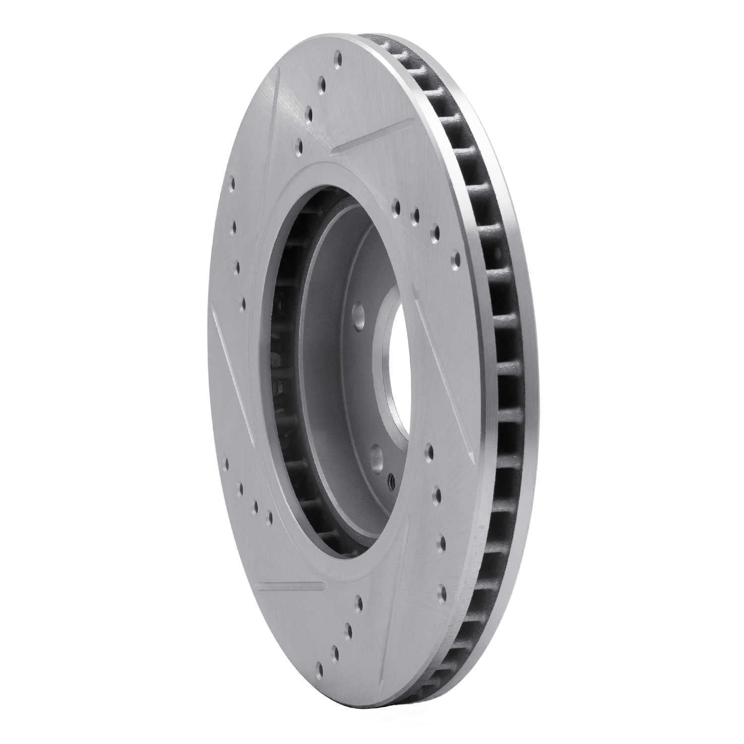 Dynamic Friction Company 631-03045R DFC Brake Rotor - Drilled And Slotted - Silver