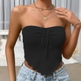 thumbnail image 2 of Giftesty Womens Tops Clearance Fashion Women Sexy Backless Sleeveless Solid Casual Going Out Tops with Bandage, 2 of 7