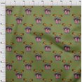 thumbnail image 3 of oneOone Organic Cotton Poplin Twill Fabric Bird & Mushroom Block Fabric Prints By Yard 42 Inch Wide, 3 of 4