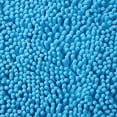 thumbnail image 3 of Bedford Home 67A-98950 2 Piece Memory Foam Shag Bath Mat-Blue, 3 of 4