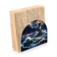 thumbnail image 2 of Table Napkin Holder, One Sizex2 Kitchen Napkin Holder Acrylic Napkin Holder Restaurant Napkin Holder Storm Wave, 2 of 9