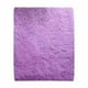 thumbnail image 2 of Alfombra de microfibra lavable a máquina para salón, dormitorio, mullida y peluda, para mesita de noche, dormitorio, gris, suave, antideslizante, para interiores, cocina familiar (morado 2), 2 of 7
