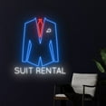 thumbnail image 3 of Handmadetneonsign Suit Rental Neon Sign, Men's Vest Wall Art Decor, Clothing Fashion Store Wall Decor, 3 of 5