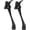 Black, variant on 2 Pack 6 Inch Black Kick Down Door Stoppers for Bottom of Door, Heavy Duty Kickdown Door Stop, One Touch Kick Down Door Stoppers