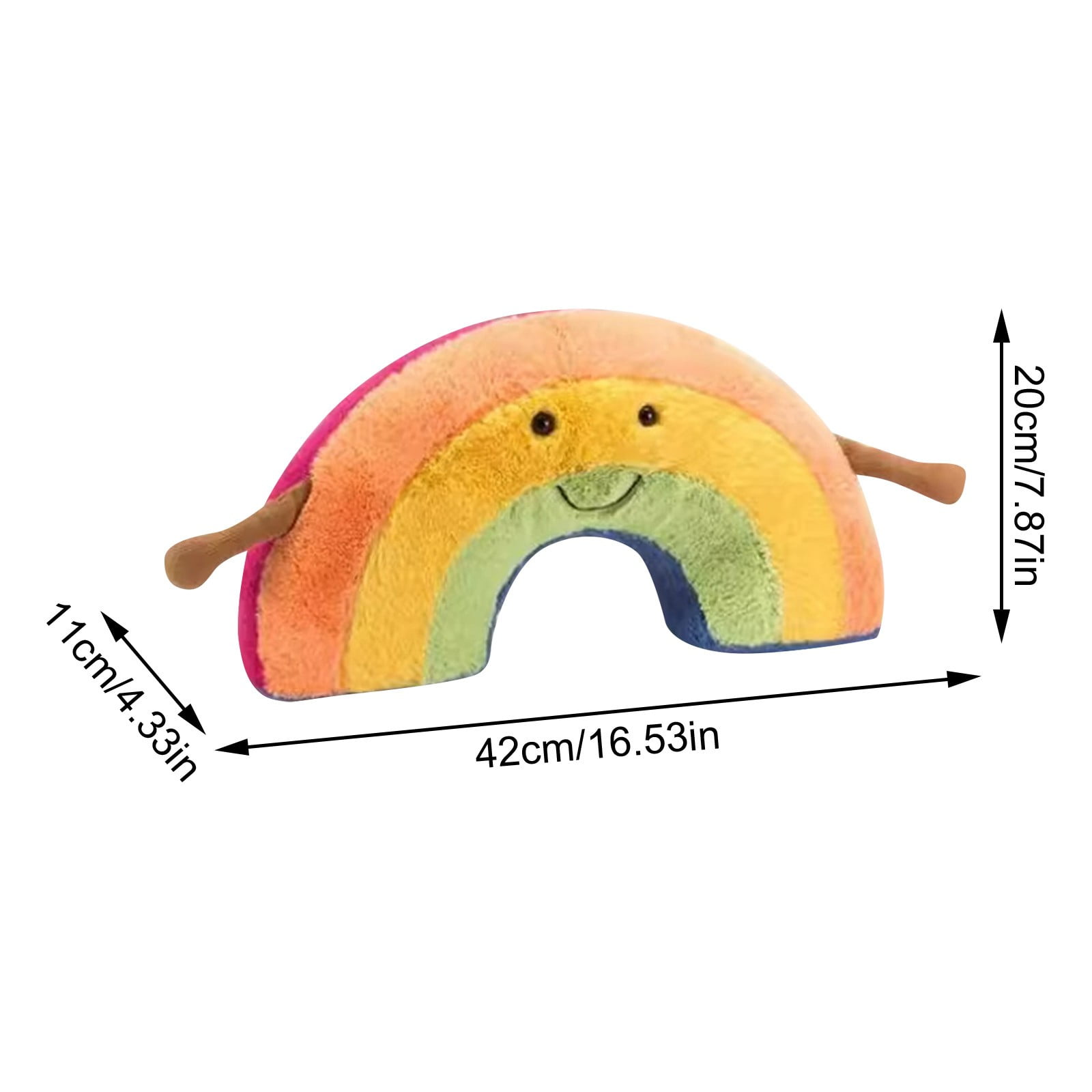 ELLY RAINBOW クッション Jellycat Amuseables Amuseables Colorful Rainbow Plush Pillow with