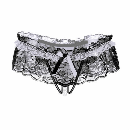 

QWERTYU Women s Soft Cheeky Briefs Lace Low Rise Hipster Panties Comfort Benefits Underwear White