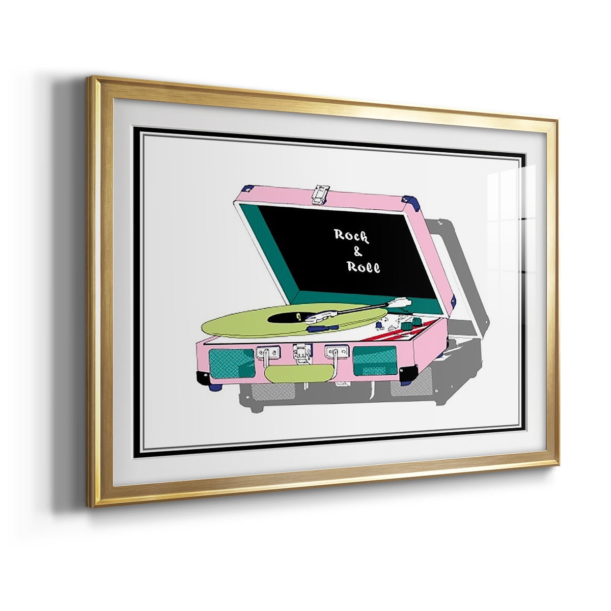 Record Shop I Premium Framed Print - Ready to Hang