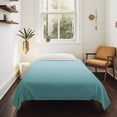 thumbnail image 4 of Turquoise Ombre Large Tapestry for Bedroom Wall Hanging Tapestry,Teal White Gradient Modern Abstract Art Ceiling Backdrop Tapestries Poster Blanket Wall Decor for Teens Room Living Room 85" x 90", 4 of 8