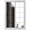 Black, variant on Leopard Print Window Privacy Film, Chic Abstract Black Brown Animals Texture Static Cling UV Sun Blocking Heat Control Window Tint, Non-Adhesive One Way Windows Privacy Cover 19.6''x39.3''