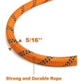 thumbnail image 3 of Dog Leash Rope, Nylon Dog Leash with Soft Padded Handle and Reflective Threads for Puppies and Small Dogs, 150cm x 1.2cm, Orange, 3 of 5