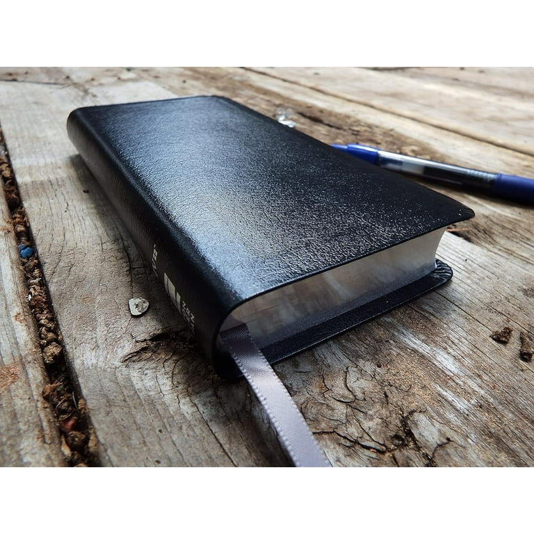 Niv, Pocket Thinline Bible, Bonded Leather, Black, Red Letter