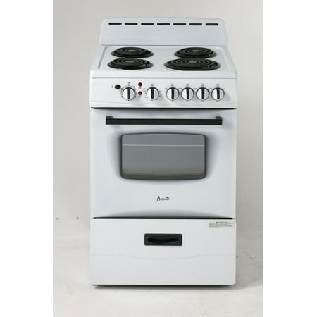 Steel Commercial Range - Avanti ER24P0WG White 24 in. Electric Range