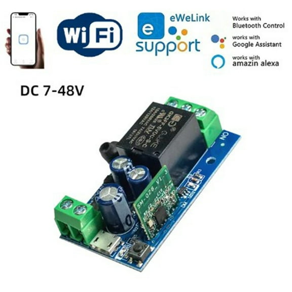 FOR WiFi Smart Home Switch 2.4GHz DC 12V 24V Dry Contact Relay Remote Control