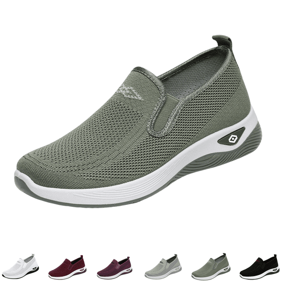 Women's Orthopedic Shoes Wide Width Dressy Lightweight Comfortable Walking Shoes Breathable Running Sneakers Casual Outdoor Footwear Ladies Slip On Sneaker Going Out Cyan 6.5 [EU-37]