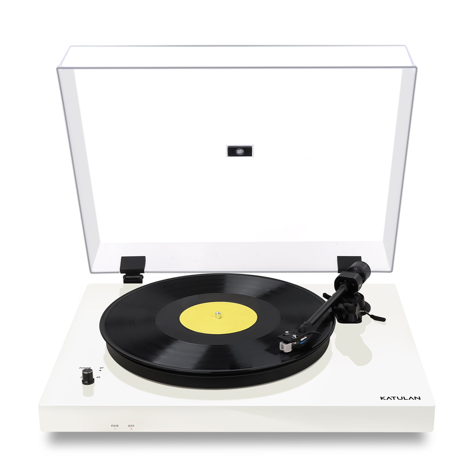 HighFidelity Belt Drive Record Player with Bluetooth Connection, Built