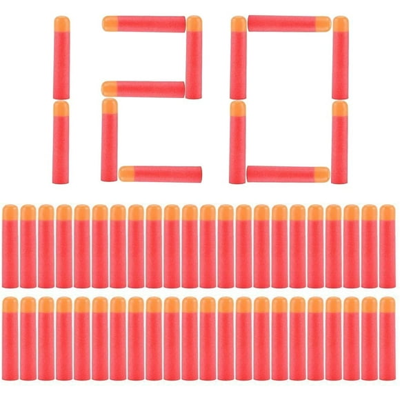 120Pcs Foam Refill Soft Refill Darts Bullet for Nerf Mega Centurion Elite Series Blasters Toy Gun