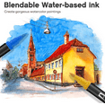 thumbnail image 6 of ASOVNXF Dual Coloring Markers Brush Pens, 100 Fine Point Art Markers,Coloring Markers for Adults Coloring Books No Bleeding, for Adult Book Cards Drawing Craft Kit Teacher Office Supplies, 6 of 7
