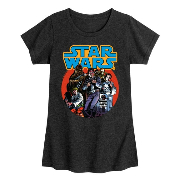 Star Wars - Han Solo Comic Toddler And Youth Girls Fitted Short Sleeve Tee