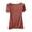 Red, variant on Save On Pajama Tops for Women Ultra-Soft Seamless Sleepwear Tee Scooped Neck T-Shirts Model Nightgown Short Sleeve Lightweight Shirts Solid Base Layer Nightdress 2025 Summer