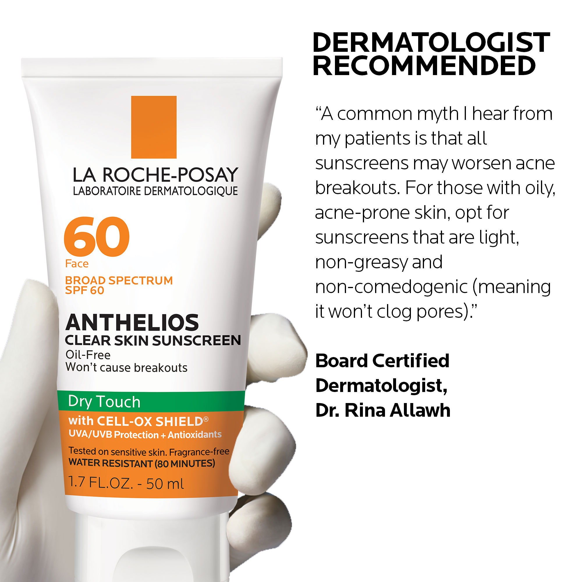 La Roche-Posay Anthelios Clear Skin Sunscreen SPF 60, 1.7 oz photo 6