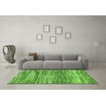 thumbnail image 3 of Ahgly Company Indoor Square Abstract Green Modern Area Rugs, 3' Square, 3 of 4
