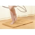 thumbnail image 2 of Clara Clark Bath Mat Bathroom Rug - Absorbent Memory Foam Bath Rugs - Non-Slip, Thick, Cozy Velvet Feel Microfiber Bathrug, Plush Shower, Toilet- Floor Bathmats Carpet - Gold - Large Size 20"x32", 2 of 5