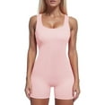 thumbnail image 2 of Cathalem Womens Rompers Wide Leg Jumpsuits Long Pant Romper Jumpsuit with Pockets,Pink S, 2 of 5