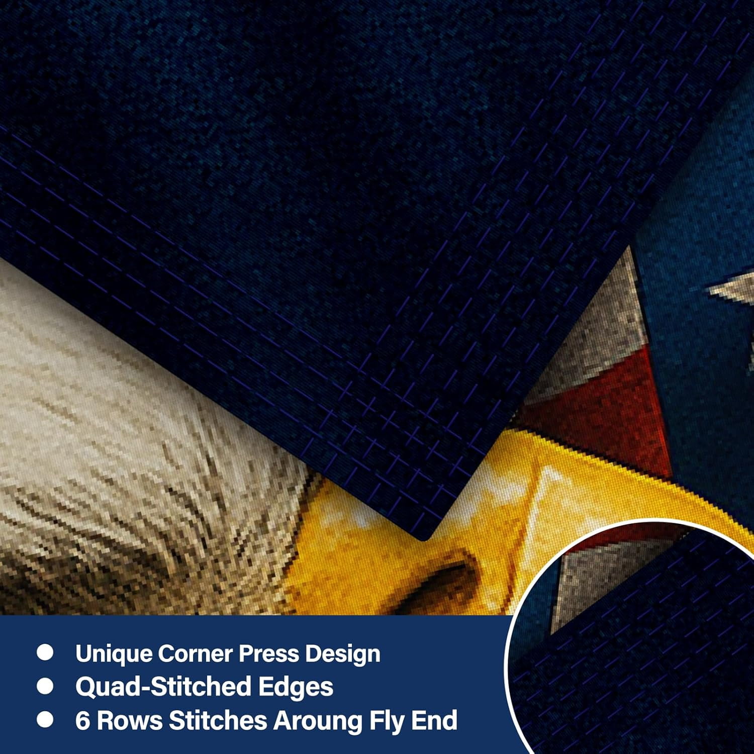 3 Ply 250 Anniversary USA Flag 250 Year American Anniversary Flag 250th Patriotic Independence Bald Eagle 1776-2026 3x5 ft Double Sided Heavy Duty Outdoor 12oz Canvas Header 4th of July