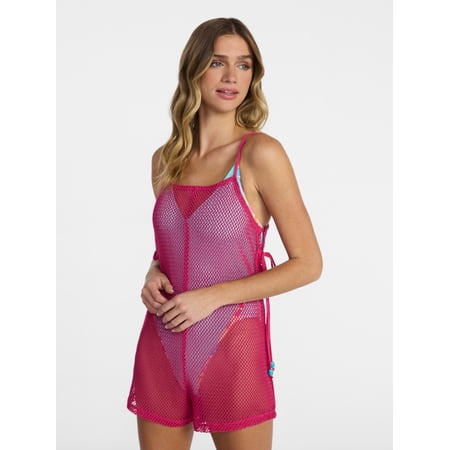 No Boundaries Surf Capsule Romper Swim Coverup, Women's XXS-XXL