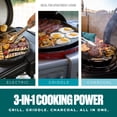 thumbnail image 3 of Charbroil Bistro Pro™ Electric Grill & Griddle + Charcoal Mode, Black, 3 of 12