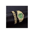 thumbnail image 2 of Reloj De Pulsera Unisex Con Diamantes Dorado Verde, 2 of 3