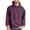 Purple, variant on Suede Hoodie Men Casual Athletic Hooded Sweatshirts Early Fall Fashion Pullover Tops Classic Plain Jumper with Pocket