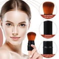 thumbnail image 4 of Brochas de maquillaje JewelryWe Retractable Powder Foundation x3 Negro, 4 of 8
