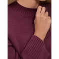 thumbnail image 5 of Thick Knit Crew Neck Long Sweater, 5 of 6