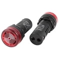thumbnail image 1 of Unique Bargains Panneau Mount Ac / Dc 110V Rouge LED Avertisseur Sonore Voyant Lumineux Lampe 2Pcs, 1 of 5