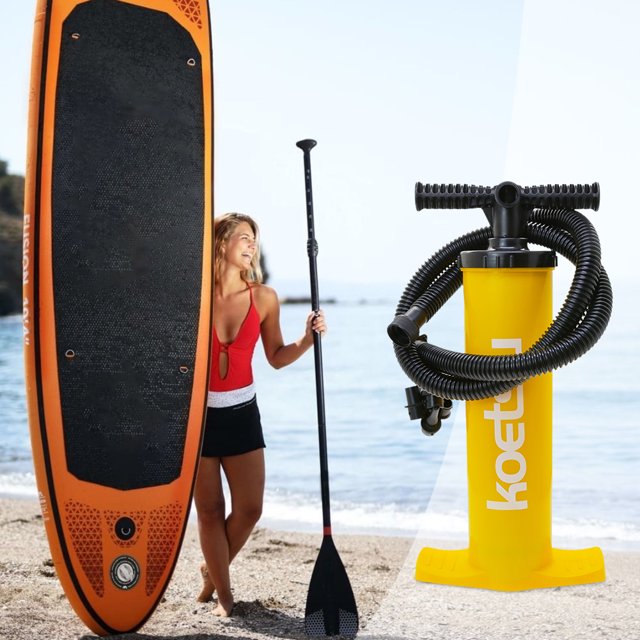 Bomba de aire de aire kayak 4L Bomba manual anti-deslizamiento para la tabla de surf SUP Barco inflable