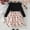 Black, variant on Girls Sparkle Star Long Sleeve Dress, Black Pink Tulle Party Dress with Ruffle Shoulder for Kids Kids,Size 7-8 T